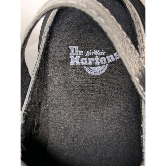 NWOB Dr Marten Laketen Womens 5 Silver Metallic Leather Slingback Clogs Mules - Picture 6 of 8